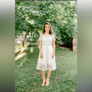 NWT Eternal Ivory Bridal Midi Dress